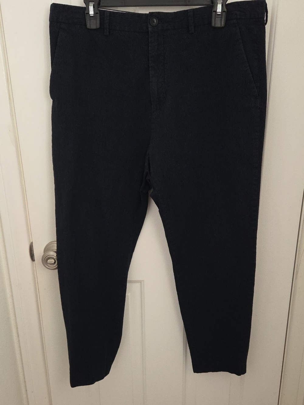 Zara Dark Navy pants- Classic Straight Fit cropped